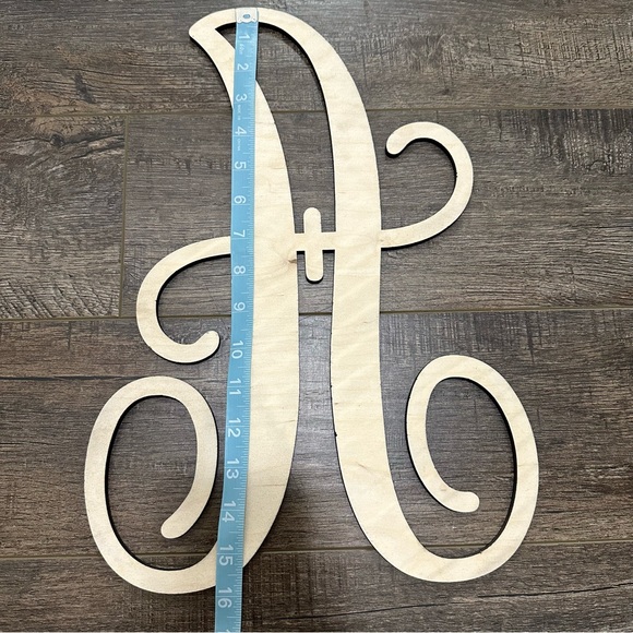 Large “A” Wooden Cutout Letter Party Decor Tabletop Centerpiece Wedding - Picture 5 of 5